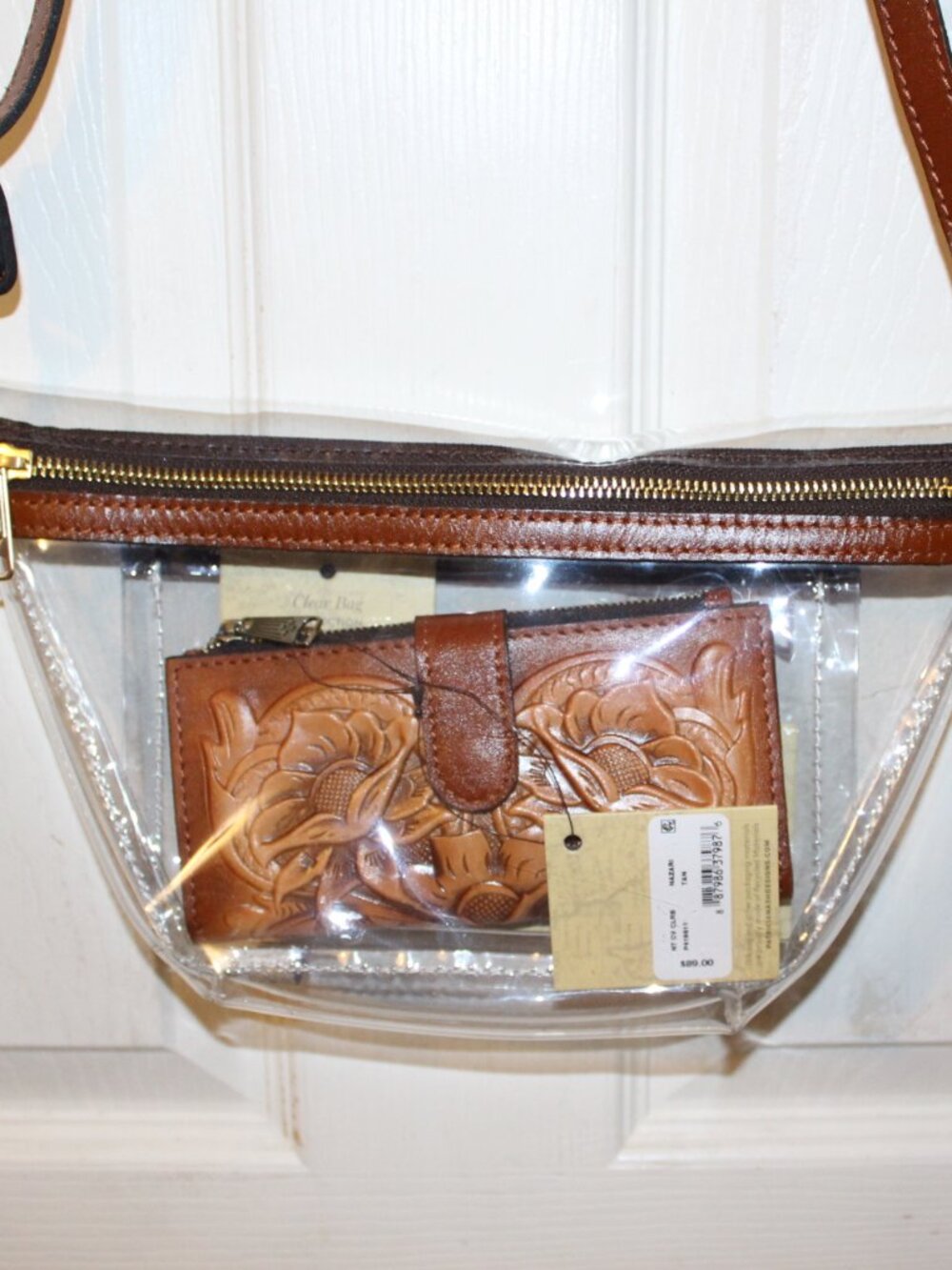 NWT Patricia Nash Tinchi crossbody & tooled wallet set. NICE! - Picture 5 of 16